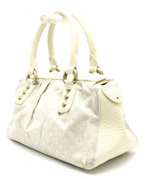Louis Vuitton Dune Ivory Lin Handbag Monogram Trapeze White